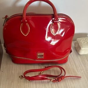 Dooney & Bourke Shiny Red Satchel
